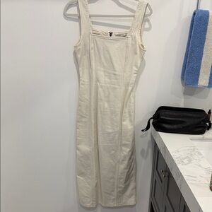 White Jean Dress - Abercrombie